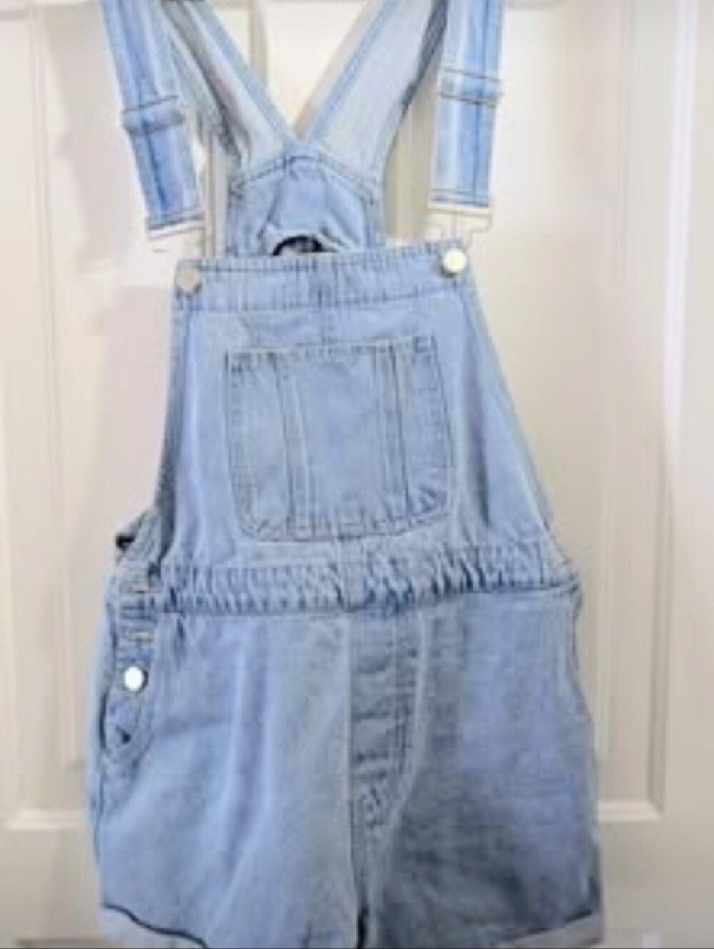 Lds Shortalls Lightwash Lrg